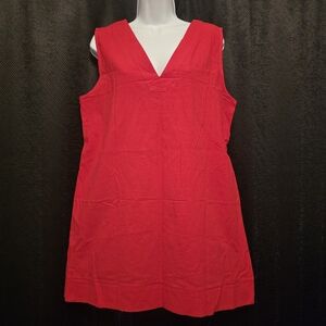 Vibrant Red Sleeveless Dress